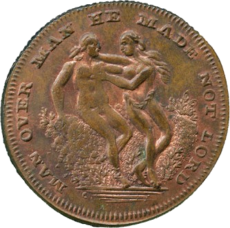 Spence's token 'Man over man he made not lord Spence's token 'Man over man he made not lord'