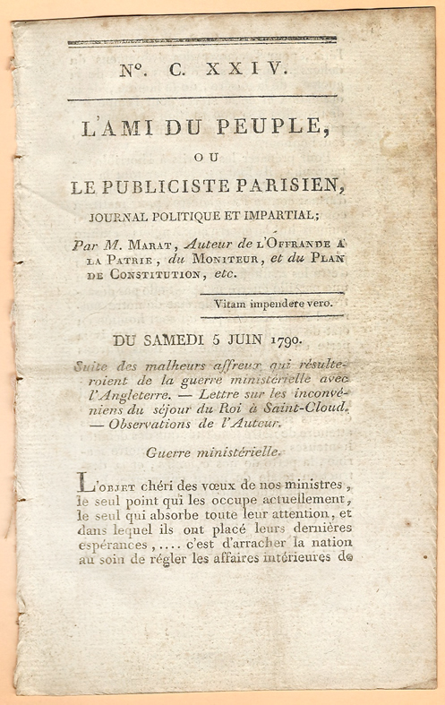 Retrato L'Ami du Peuple (O Amigo do Povo)
